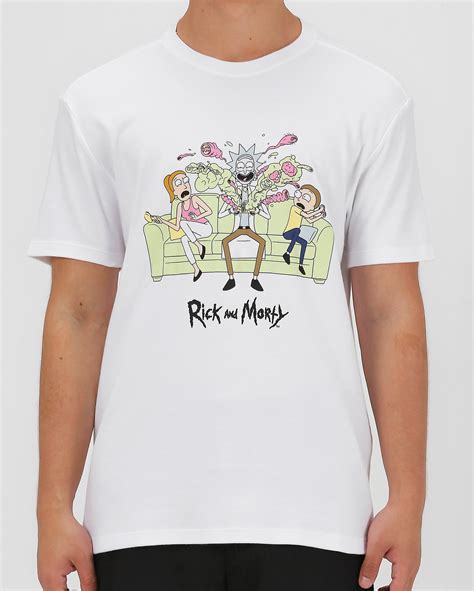 Camiseta Masculina Rick And Morty Branca Cartoon Network Fanlab Oficial