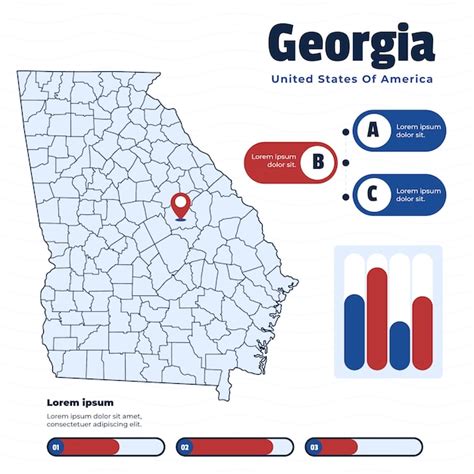 Jefferson Georgia Map Vectors & Illustrations for Free Download | Freepik