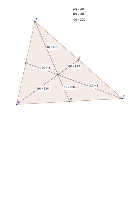 The Centre of Mass of a Triangle – GeoGebra