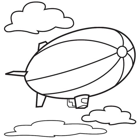 Online Coloring Pages Coloring Page The Airship The Airship Download Print Coloring Page