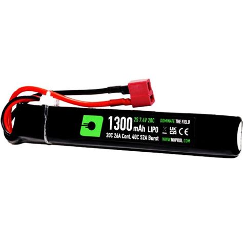 NP POWER Lipo 1300mAh 7 4v 20c STK Deans ATOMIC ARMAMENT