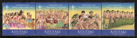 Aitutaki Stamp Christmas Australia Oceania Cook