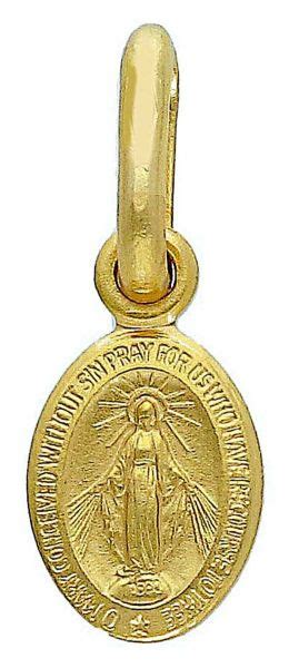 Miracolous Madonna Our Lady Of Graces Coining Sacred Oval Medal Pendant