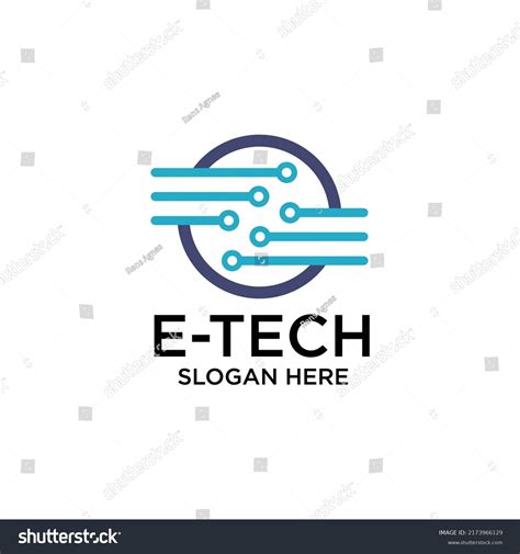 Technology Logo Computer Data Related Business Stock Vector Royalty