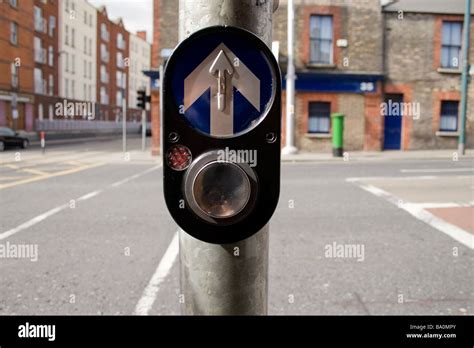 Pedestrian Crossing Signal In Dublin Ireland Stock Photo Alamy