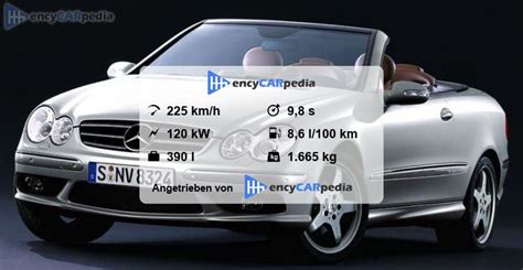 Mercedes Clk Cabriolet Kompressor A Technische Daten