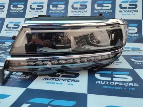 Farol Esquerdo Tiguan Rline 350 Tsi Led Xenon 2018 2019 2020 MercadoLivre