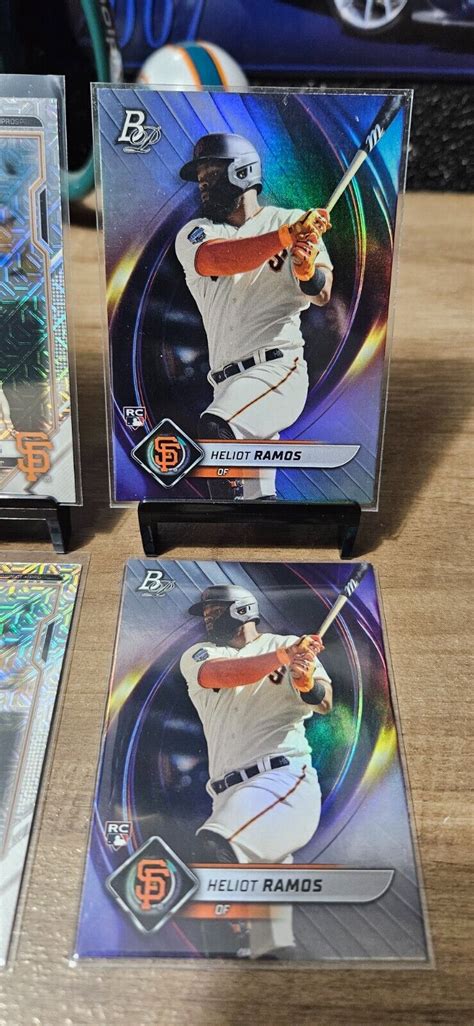 HELIOT RAMOS BOWMAN LOT OF 4 2 MOJO 2 PLAT RC S F GIANTS EBay