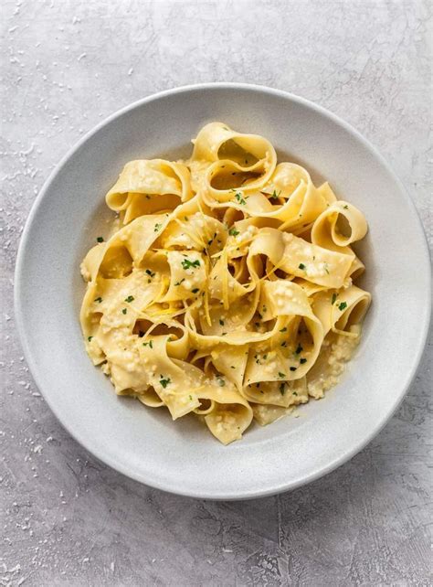 Pappardelle Al Limone Creamy Lemon Pasta Lemon Pasta Recipes Lemon