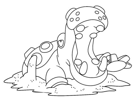 Printable Hippowdon Pokemon Coloring Page - Free Printable Coloring Pages for Kids