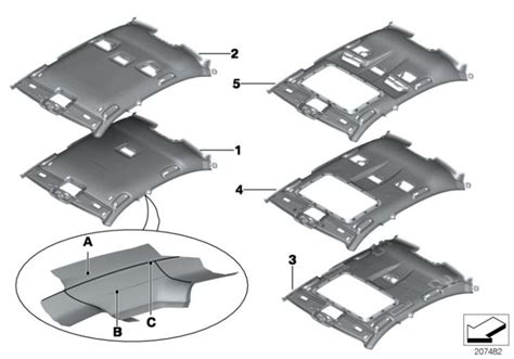 Original Bmw Moulded Roofliner Alcantara Er G Individual Hubauer