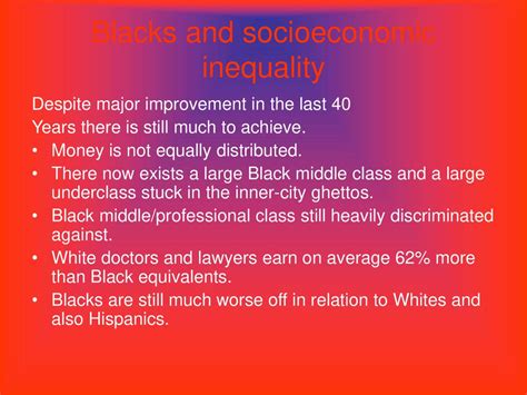 Blacks And Socioeconomic Inequalities Ppt Download