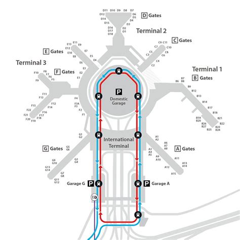 Sfo Airport Terminal Map - Wales On A Map