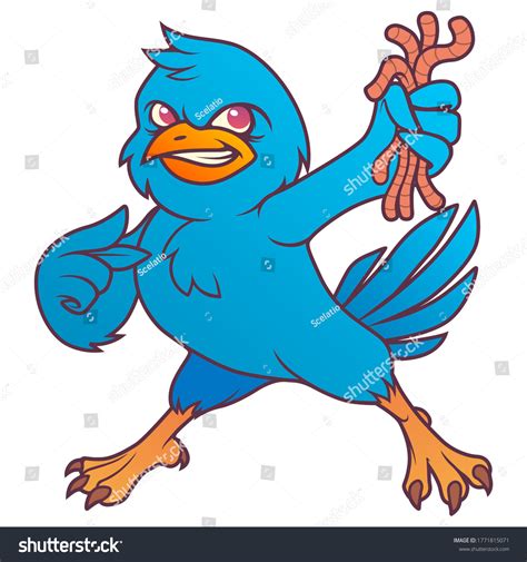 Early Bird Gets Worm Character Illustration Stock Vector (Royalty Free ...