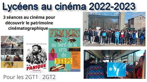 Lycéens au cinéma lycée Jean ZAY Thiers