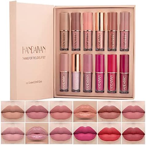 Amazon LANGMANNI 12 Colors Sweet Heart Velvet Matte Liquid