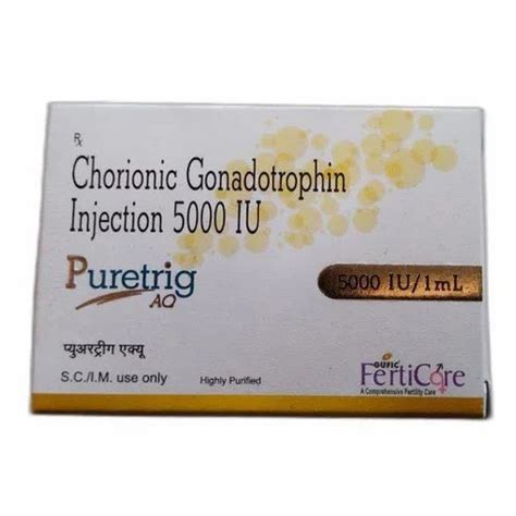 Chorionic Gonadotropin Injection 500 IU Packaging Type Box Dose 1ml