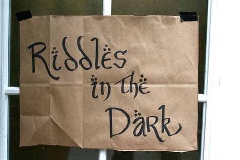 Riddles in the dark activity with Gollum | The hobbit, Hobbit party, Party