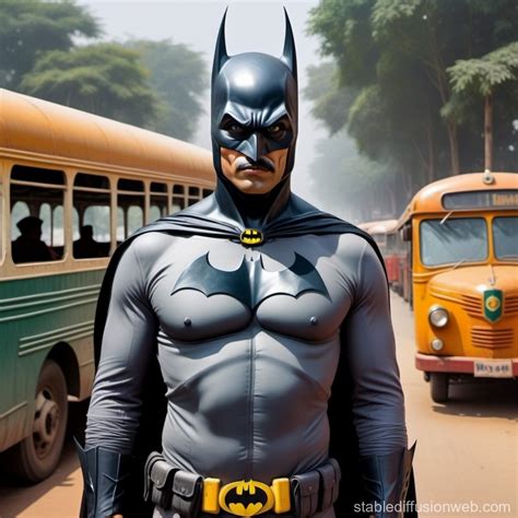 Batman's Indian Bus Conductor Persona | Stable Diffusion Online