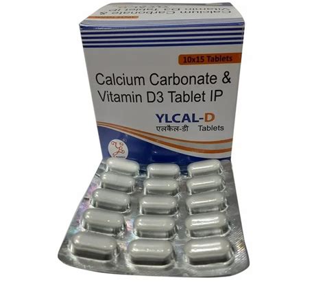 Yl Pharma Calcium Carbonate Vitamin D Tablet Ip X Tablets