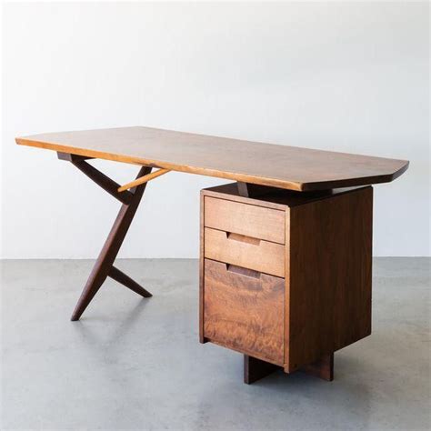 Modern Wood Desk with Drawers