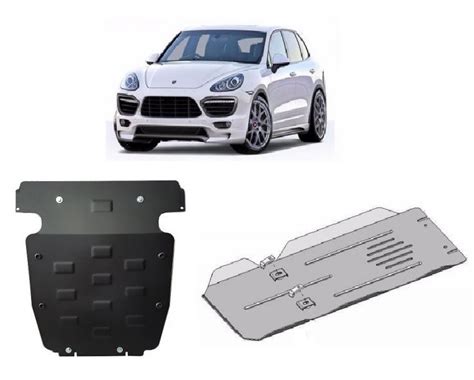 Zestaw stalowych osłon podwozia Porsche Cayenne 2002 2010 manualna