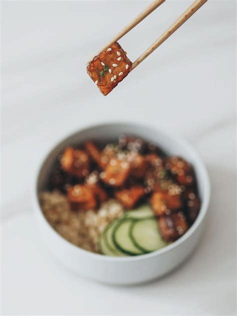 Teriyaki Tofu Rice Bowl Chloe Ting Recipes