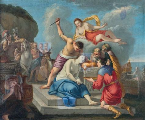 The Sacrifice Of Iphigenia By Venetian School Artvee