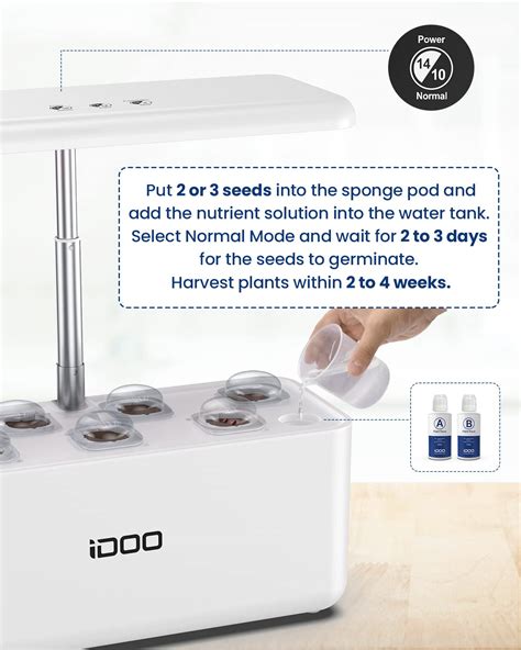 Snapklik IDOO Hydroponics Growing System Indoor Garden Starter Kit