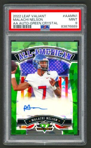 Malachi Nelson Auto Green Crystal Leaf Valiant All American