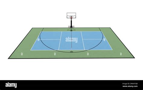 Aerial View Of A Combination Basketball And Pickleball Court Multi