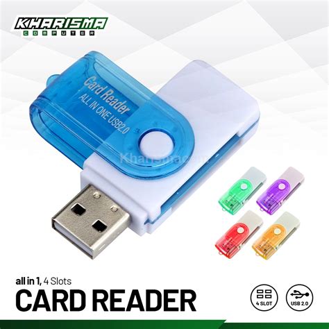 Jual Card Reader 4 Slot Model Putar All In 1 Shopee Indonesia