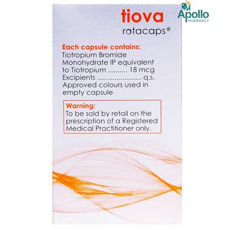 Tiova Rotacaps 20s Price Uses Side Effects Composition Apollo