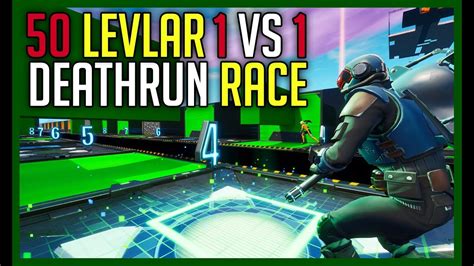 TÄvlar 1vs1 I Super Easy Default Deathrun Race Fortnite På Svenska