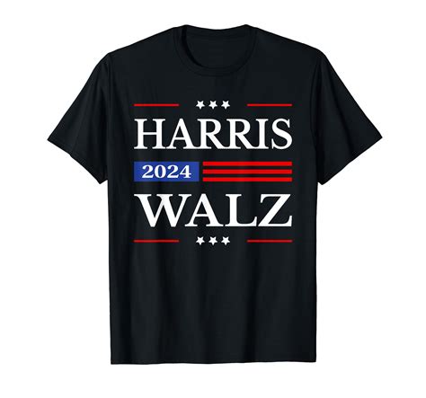 Harris Waltz 2024 Kamala Harris 2024 Tim Waltz 2024 USA Flag T Shirt