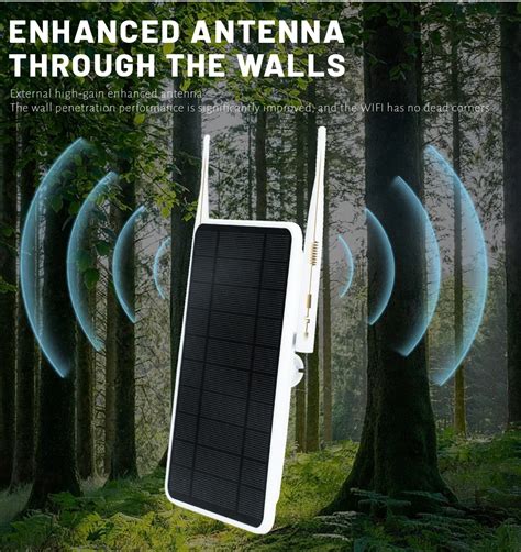 Outdoor Waterproof G Lte Solar Wifi Router Built In Battery With