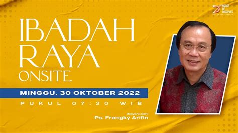 Ibadah Online Gbi Metro Permata Oktober Ps Frangky Arifin