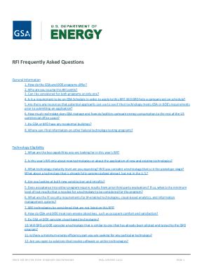 Fillable Online Gsa And Doe Issue Rfi For Technologies That Reduce