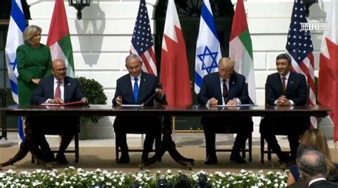 Watch Historic Israel Uae Bahrain Peace Deal Signing At White House