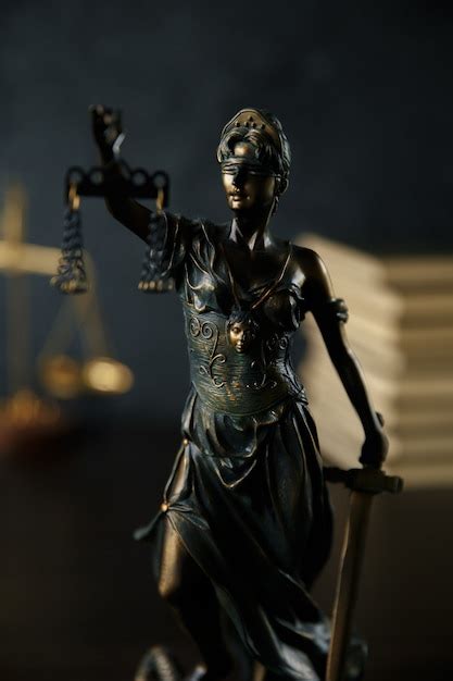 Dame Justice Thémis La Statue De La Justice Au Ciel Avocat Tribunal