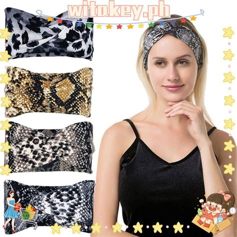 Witakey Cross Hairbands Leopard Cloth Leopard Headbands Handmade