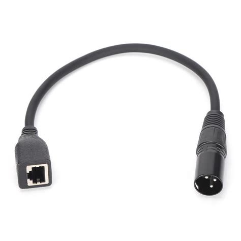 Câble XLR Mâle vers RJ45 Femelle Cuivre Oxygène Haute Qualité