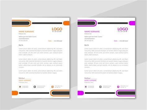 Diseño Profesional De Encabezados Comerciales Para Empresas Vector Premium