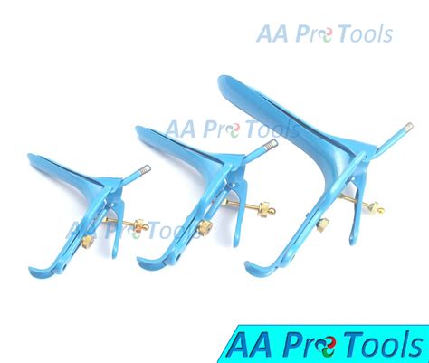 Pcs Blue Coated Lletz Leep Graves Vaginal Speculum Small Medium