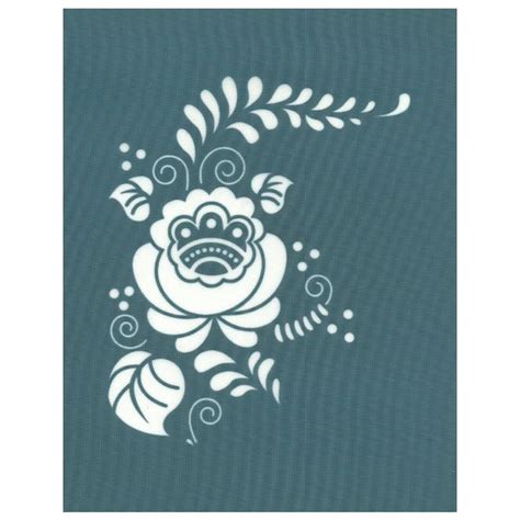 Ready To Use Diy Screen Printing Stencil Ornate Flower Floral Design