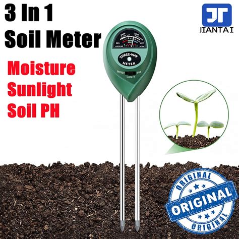 3In1 Digital Multifunctional Tester Soil Sunlight Acidity Moisture