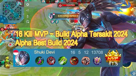 Build Alpha Tersakit Kill Mvp Alpha Best Build Item