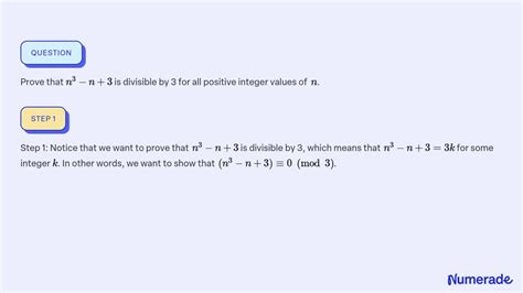 Solved Prove That N N Is Divisible By For All Positive Integer