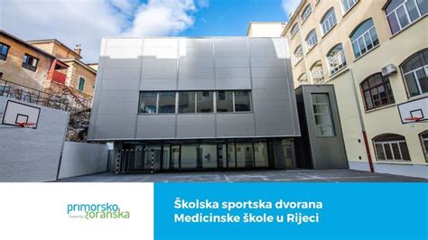 Otvorena sportska dvorana Medicinske škole u Rijeci Teklić