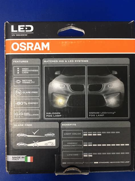 66220CW ЛАМПА H11 /H8 /H16 12V LED (PGJ19-) 6000K LEDRIVINGFOG LAMP (К ...